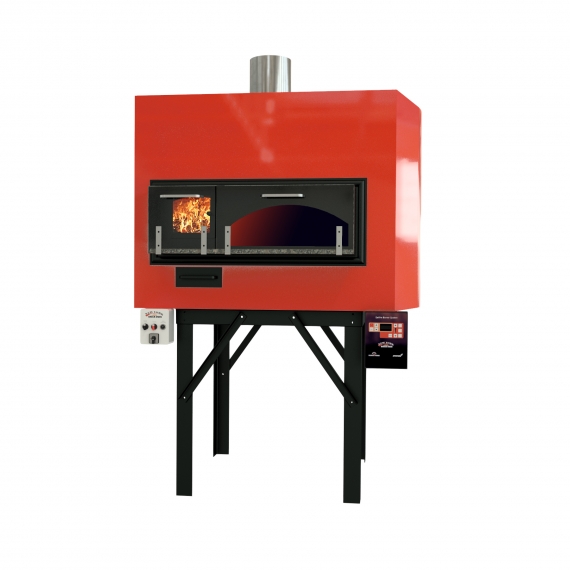 New York Brick Ovens 85 GW Inferno Series Wood/Gas Revolving Combo Oven, 33