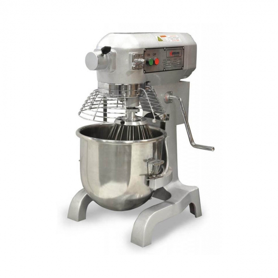Omcan USA 20441 Countertop 20-Qt Planetary Mixer with Guard, #12 Hub, 3-Speed, 1-1/2 Hp