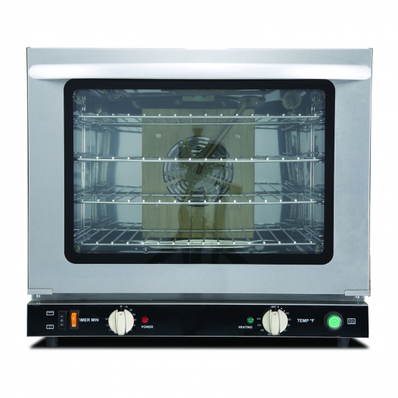 Omcan USA 44519 Single-Deck Half-Size Electric Convection Oven w/ Manual Controls, 4 Racks