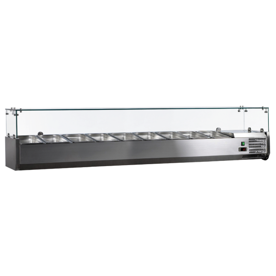 Omcan USA 46680 Refrigerated Countertop Pan Rail