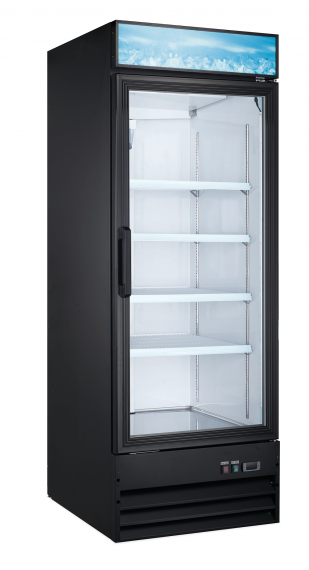 Omcan USA 59036 One Section Reach-in Refrigerator w/ Glass Door, Bottom Mount, 22.6 cu. ft.