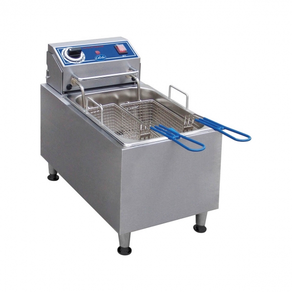 Globe PF16E Countertop Electric stainless steel Fryer,Manual Reset