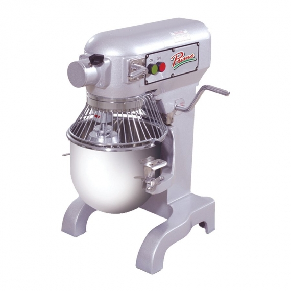 Primo PM-10 Countertop 10-Qt Planetary Mixer with Guard, #12 Hub, 3-Speed, 6/10 Hp