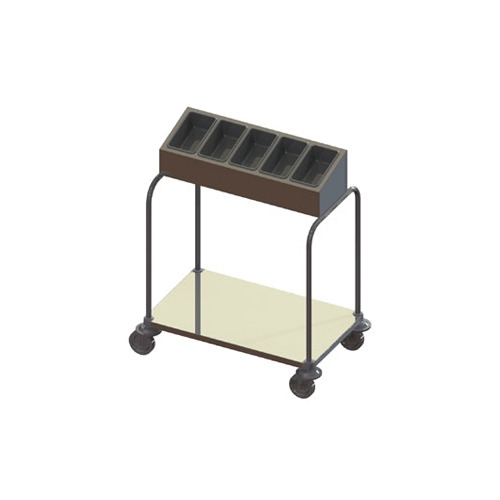 Piper Products 715-1-A12 Flatware & Tray Cart