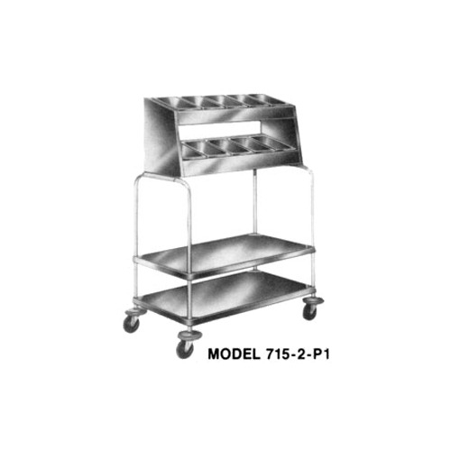 Piper Products 715-2-P10 Flatware & Tray Cart