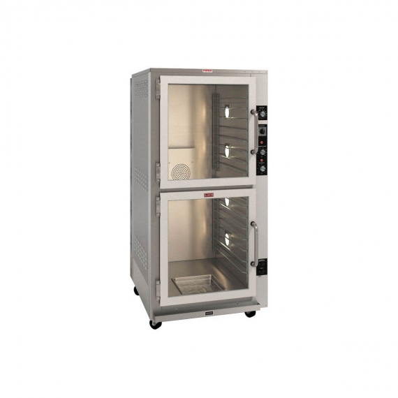 Piper Products RP-16 Mobile Full Height Insulated Heated/Proofing Cabinet, (2) Glass Doors 