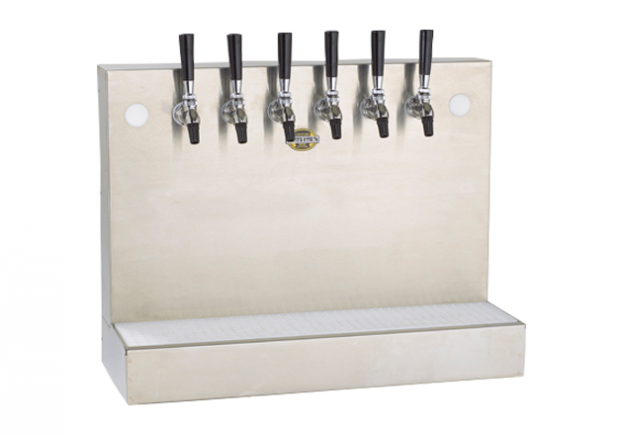 Perlick 3774A4B Draft Beer Dispensing Tower, Wall Mount w/ 4 Faucets