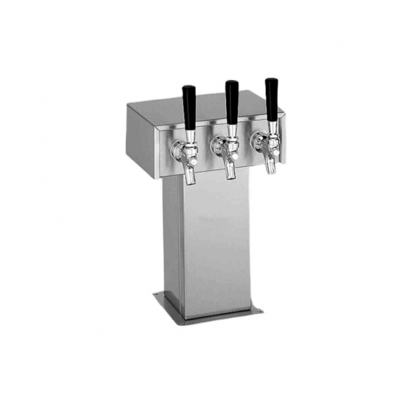 Perlick 3780-2W-304SS Draft Beer Dispensing Tower w/ 2 Faucets