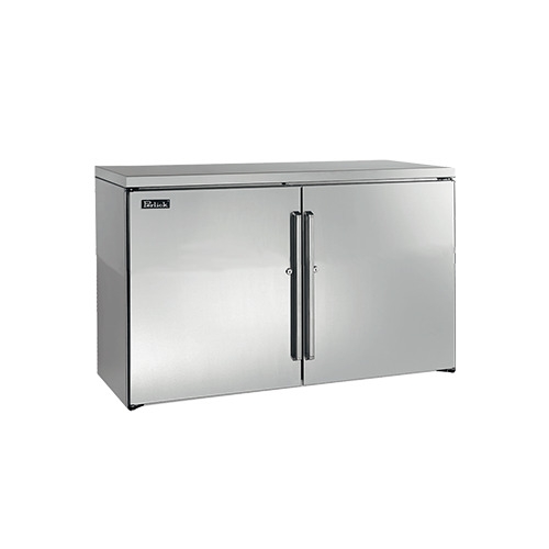 Perlick BBRLP48 Refrigerated Back Bar Cabinet w/ 12.6 Cu Ft Capacity, 2 Solid Doors, Remote