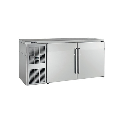 Perlick BBSLP60 Refrigerated Back Bar Cabinet w/ 13.3 Cu Ft Capacity, 2 Solid Doors, Digital