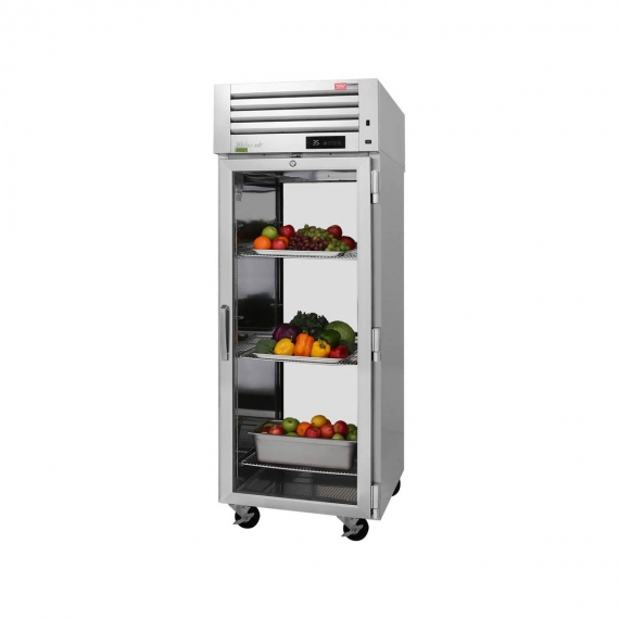 Turbo Air PRO-26R-G-PT-N One Section Pass-Thru Refrigerator w/ 2 Glass Doors, Top Mount, Stainless Steel, 29 cu. ft.