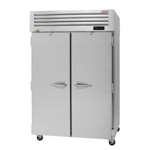 Turbo Air PRO-50R-PT-N Two Section Pass-Thru Refrigerator w/ 4 Solid Doors, Top Mount, 50 cu. ft.
