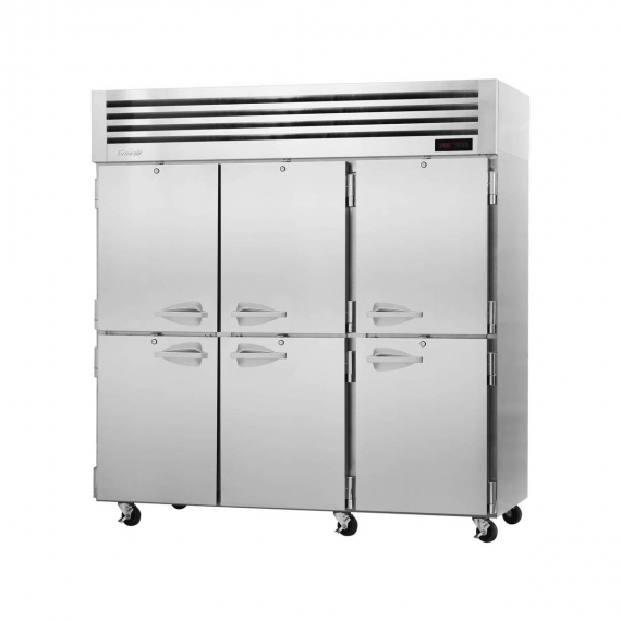Turbo Air PRO-77-6H Three Section Reach-In Heated Cabinet with Half-Size Swing Solid Door