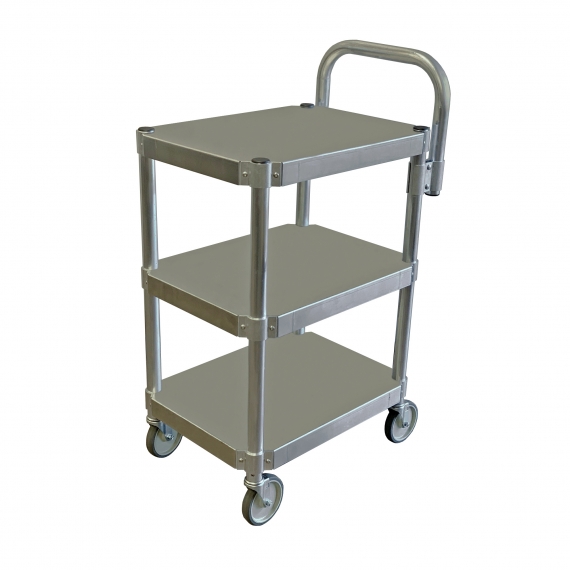 Prairie View AUC1848 3 Tier Aluminum Utility Cart, 400 lb. Capacity Per Shelf
