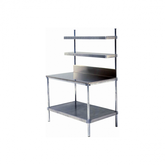 Prairie View W307236 Aluminum with Stainless Steel Top Work Station - 30