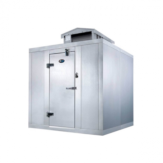 AmeriKooler QC060877**FBSC-O 6' X 8' Outdoor Quick Ship Walk-In Cooler with Floor, Self-Contained