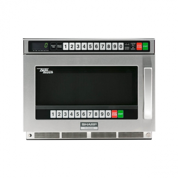 Sharp R-CD2200M 2200W TwinTouch™  Commercial Microwave Oven,Stainless Steel Door