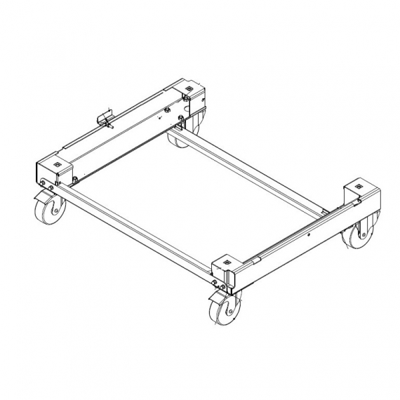 RATIONAL 60.60.513 Mobile Undercarriage For Model 62 Or 102, Stainless Steel COnstruction