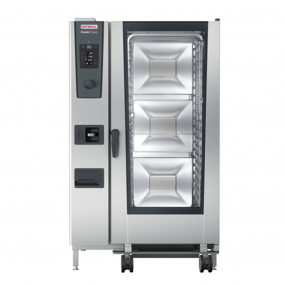 RATIONAL ICC 20-FULL E 480V 3 PH (LM200GE) iCombi Classic® Full Size Electric Combi Oven w/ 20 Pans, Manual Controls, Steam Generator