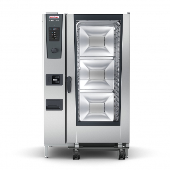 RATIONAL ICC 20-FULL LP 208/240V 1 PH (LM200GG) Full Size LP Gas Combi Oven w/ 20 Pans, Dial Controls, Steam Generator