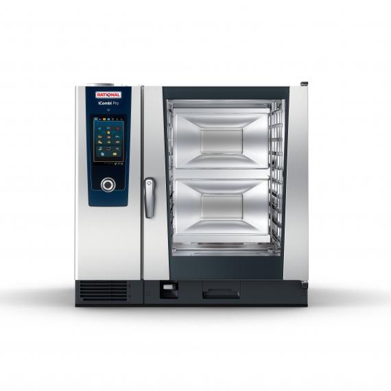 Rational ICP 10-FULL NG 208/240V 1 PH (LM100EG) Full Size Natural Gas Combi Oven w/ 10 Pans, Touchscreen Controls, Intelligent Cooking Systems