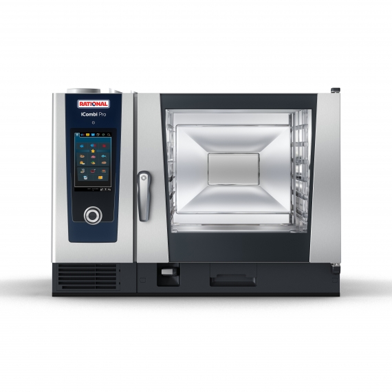 RATIONAL ICP 6-FULL LP 208/240V 1 PH (LM100CG)-QS Full Size LP Gas Combi Oven w/ 6 Pans, Programmable Controls (Quick Ship)