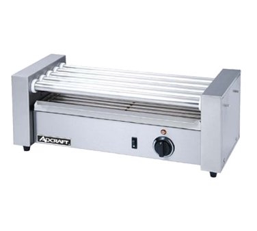 Adcraft RG-05 Hot Dog Roller Grill by Admiral Craft w/ 5 Rollers, 12 Hot Dog Capacity, 120V
