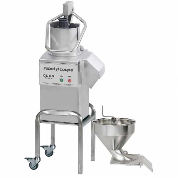Robot Coupe CL55E2FEEDHEADS 2 Feed-Heads Continuous Feed Food Processor, 2 Discs, 2 1/2 hp