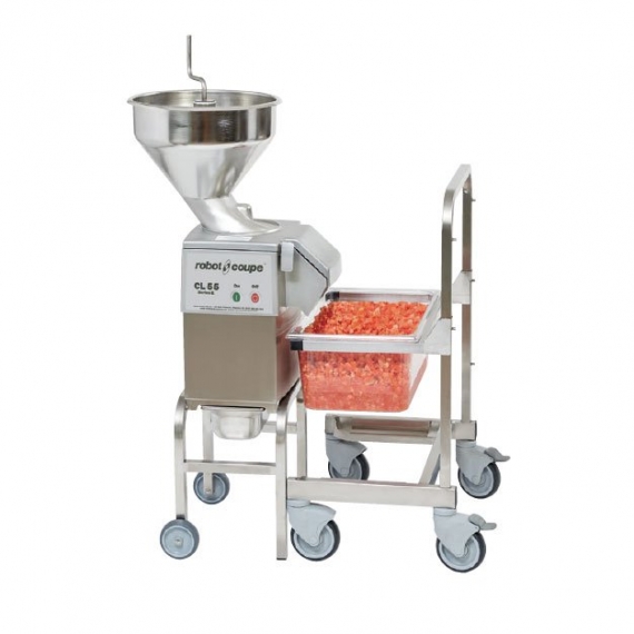 Robot Coupe CL55WS Continuous Feed Food Processor with Full Moon Pusher Feed, Bulk Feed, 16 Discs, 2-1/2 hp 120v/60/1ph