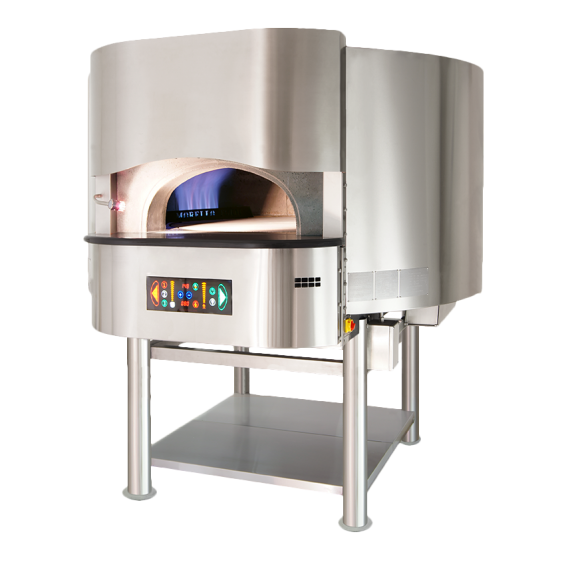 RositoBisani FGR150-ST Morello Forni Gas Rotary Pizza Oven, 6-7x16