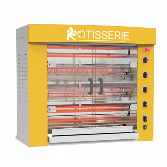 Rotisol USA FB1160-4G-SSP Rotisserie Gas Oven w/ 4 Spits, Countertop, Infrared, 20-Chicken