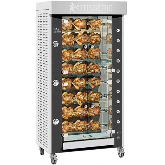 Rotisol USA GF975-8G-LUX Rotisserie Gas Oven w/ 8 Spits, Floor Model, 24-Chicken Capacity