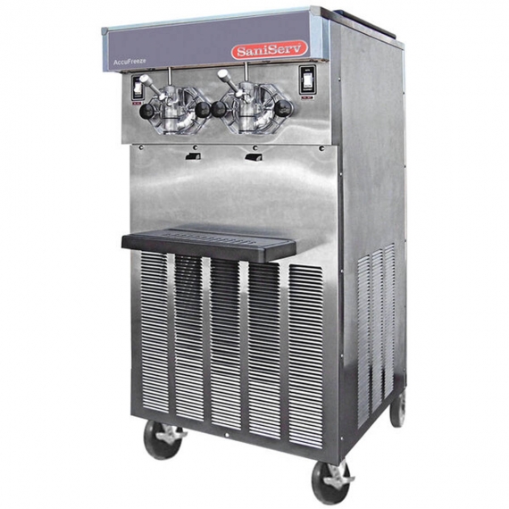SaniServ 624 Floor Model Air-Cooled 2-Flavor Shake Machine w/ 20-Qt. Mix Capacity, 2 Heads