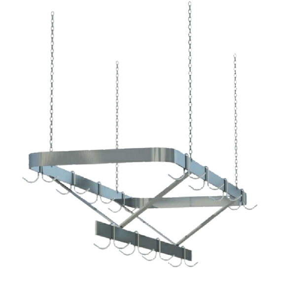 Sapphire Manufacturing SM-CR72 Ceiling Hung Pot Rack