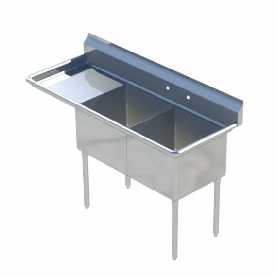 Sapphire Manufacturing SMS-2-1416L (2) Two Compartment Sink