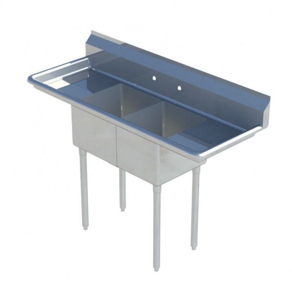Sapphire Manufacturing SMS-2-2424D (2) Two Compartment Sink