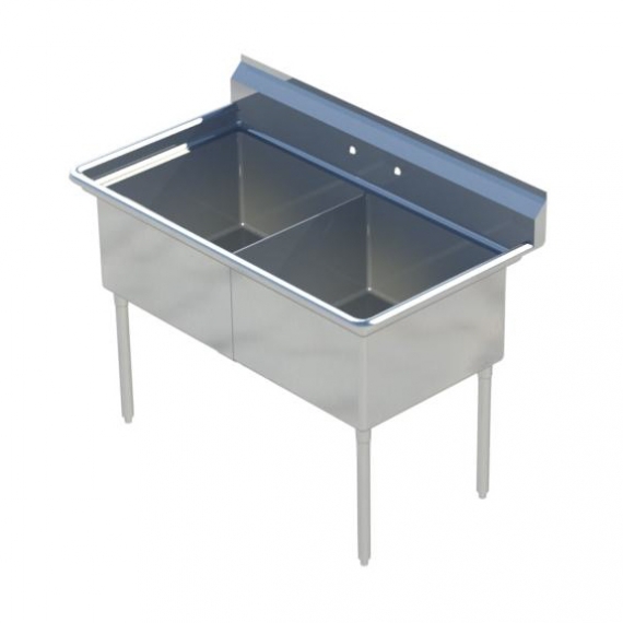 Sapphire Manufacturing SMS1620-2 (2) Two Compartment Sink