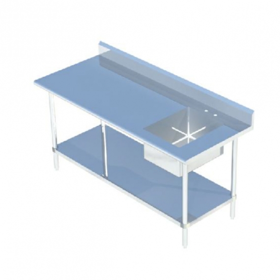 Sapphire Manufacturing SMTPS-3072R with Prep Sink(s) Work Table