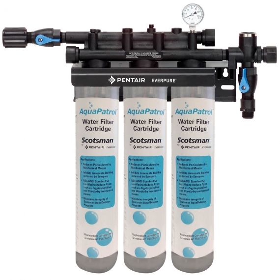 Scotsman AP3-P AquaPatrol™ Plus Water Filtration System, triple system, 6.3 gallons per minute