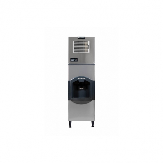 Scotsman MC0322MA-1/HD22B-1 Full Cube Ice Maker Machine with Dispenser, Air Cooled, 356 Ib/Day