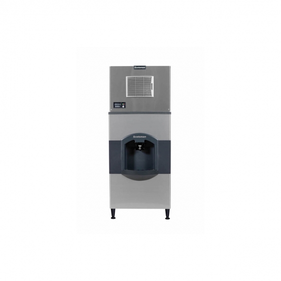 Scotsman MC0330MA-1/HD30B-1 Air-Cooled Full Cube 400 lbs Ice Maker with Ice Dispenser 180 lbs Storage