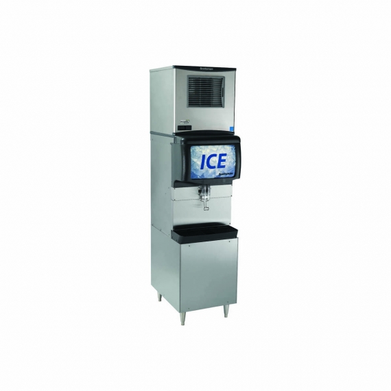 Scotsman NS0622A-1/ID150B-1/KBT42/IOBDMS22 Air-Cooled Nugget 643 lbs Ice Maker with Ice Dispenser 150 lbs Storage