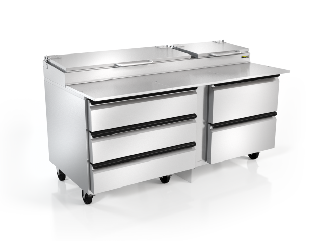 Silver King SKPZ72-EDUS2 Pizza Prep Table Refrigerated Counter