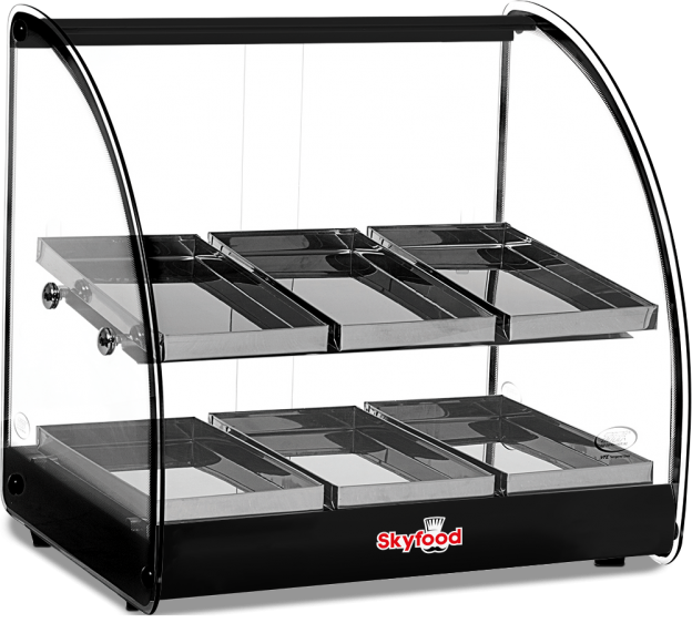 Skyfood FWD2-18BL Countertop Heated Deli Display Case