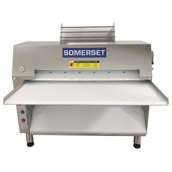 Somerset CDR-2500 Dough Roller, 25" Synthetic Non-Stick Rollers, Side Operation