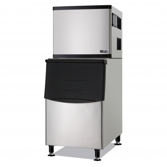 Spartan Refrig SMIM-500 Half Cube Ice Maker with Bin, 500 lbs/Day, 275-lbs Bin, Air-Cooled