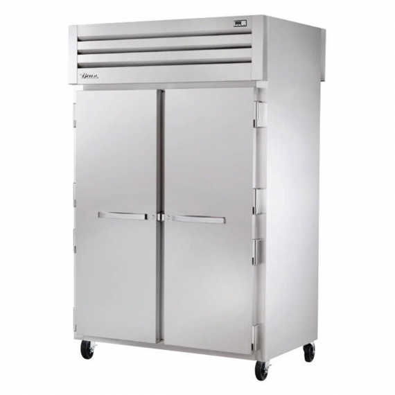 True STA2HPT-2S-2S 2 Section Solid Front / Solid Rear Doors Mobile Pass-Thru Heated Cabinet