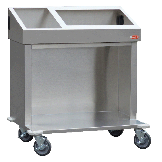 Steril-Sil E1-CRT36-1V1HP Dining Room Service / Display Cart