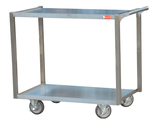 Steril-Sil UTC-202 Metal Bussing Utility Transport Cart