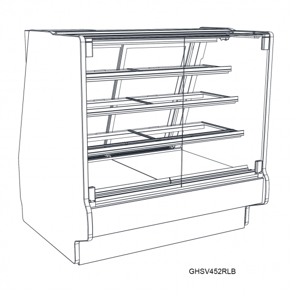 Structural Concepts GHSV1252RLB Refrigerated Display Case